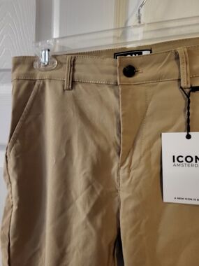 Mens ICON Khaki/cream/tan Dress Pants